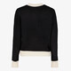 Dames vest zwart wit