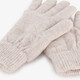 Gebreide dames handschoenen beige
