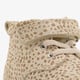 Leren babyschoenen beige met stippenprint