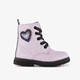 Meisjes veterboots met glitters lichtroze