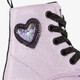 Meisjes veterboots met glitters lichtroze