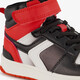 Hoge jongens sneakers zwart rood