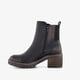 Dames Chelsea boots met hak zwart