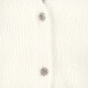 Dames vest met zilverkleurige knopen wit