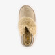 Gevoerde dames pantoffels imitatiebont beige