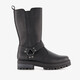 Hoge meisjes biker laarzen met studs zwart