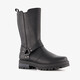 Hoge meisjes biker laarzen met studs zwart