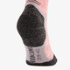 2 paar dames wandelsokken roze grijs