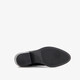 Leren dames Chelsea boots met hak zwart