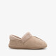 Thuis gevoerde dames pantoffels beige