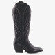 Hoge dames cowboylaarzen zwart