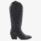 Hoge dames cowboylaarzen zwart