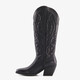Hoge dames cowboylaarzen zwart