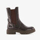 Dames lak Chelsea boots bruin