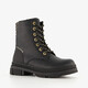 Meisjes veterboots zwart goud