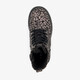 Meisjes veterboots met luipaardprint brons