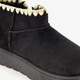 Lage gevoerde dames boots zwart