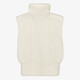 Dames teddy gilet beige