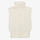 Dames teddy gilet beige