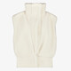Dames teddy gilet beige
