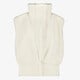 Dames teddy gilet beige