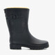 Gevoerde dames regenlaarzen zwart