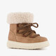 Gevoerde meisjes teddy veterboots bruin