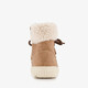 Gevoerde meisjes teddy veterboots bruin
