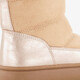 Gevoerde meisjes boots beige metallic