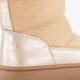 Gevoerde meisjes boots beige metallic
