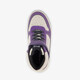 Hoge meisjes sneakers paars wit