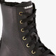 Leren meisjes veterboots zwart