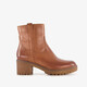 Leren dames boots cognac