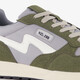 Heren sneakers groen grijs