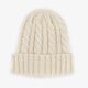 Gebreide muts dames wit