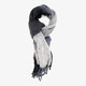 Geruite dames sjaal grijs zwart