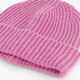 Ribgebreide dames muts roze