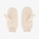 Dames teddy wanten beige