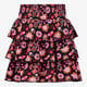 TwoDay gelaagd meisjes rok met bloemenprint zwart roze