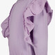 Meisjes sweater met ruches lila