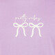 Meisjes sweater met backprint lila