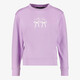 Meisjes sweater met backprint lila