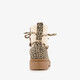 Gevoerde meisjes teddy boots met luipaardprint