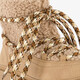 Meisjes teddy boots beige