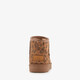 Gevoerde meisjes boots met panterprint bruin