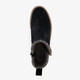 Gevoerde suede dames boots zwart