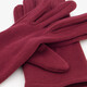 Fleece dames handschoenen bordeauxrood