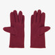 Fleece dames handschoenen bordeauxrood