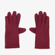 Fleece dames handschoenen bordeauxrood