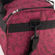 Sporttas met panterprint 26 liter bordeauxrood